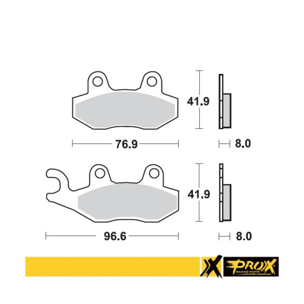 ProX Klocki Hamulcowe Przednie RM125/250 '89-95 + YZ125/250 '90-97 (odpowiednik EBC FA135) - BOX 10 szt