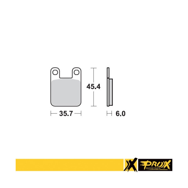 ProX Klocki Hamulcowe Przednie KTM60/65SX '98-01 (odpowiednik EBC FA115) - BOX 10 szt