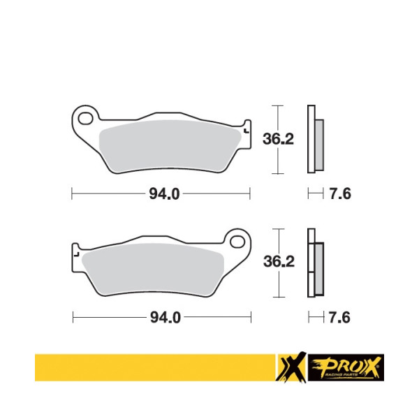 ProX Klocki Hamulcowe Przednie KTM125/150/200/250/300/350/450/525/530 (odpowiednik EBC FA181) - BOX 10 szt