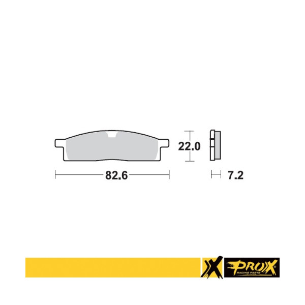 ProX Klocki Hamulcowe Przednie YZ80/85 '93-20 + TT-R125 '00-16 (OEM: 4ES-W0045-20-00) (odpowiednik EBC FA119) - BOX 10 szt