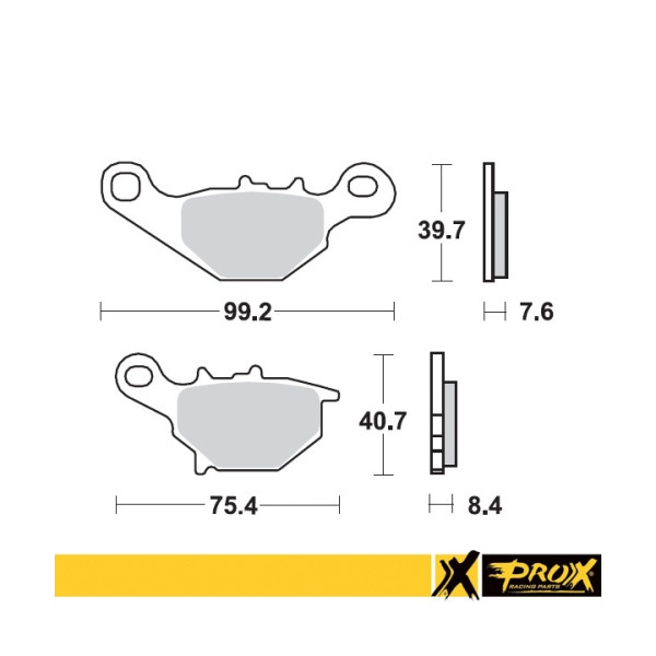 ProX Klocki Hamulcowe Przednie RM80/85 '96-04 (odpowiednik EBC FA230) - BOX 10 szt