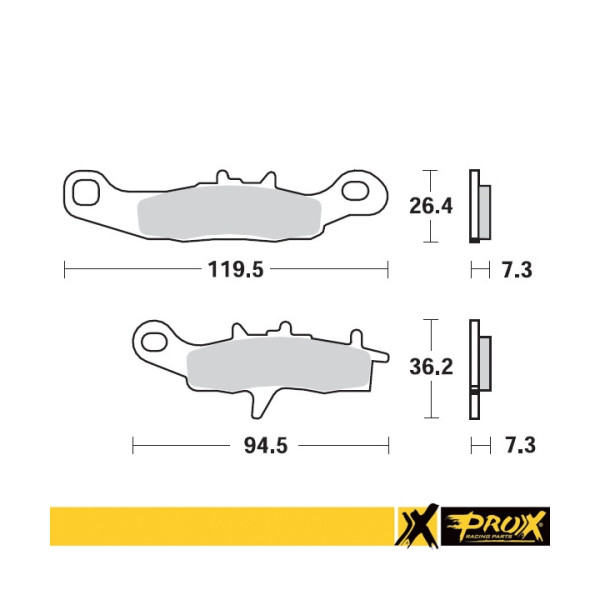 ProX Klocki Hamulcowe Przednie KX80/85/100 '97-20 + RM85 '05-20 (odpowiednik EBC FA258) - BOX 10 szt