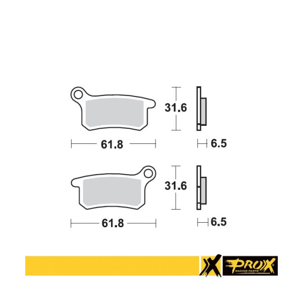 ProX Klocki Hamulcowe Przednie KTM65SX '02-20 + KTM85SX '03-11 (odpowiednik EBC FA357) - BOX 10 szt