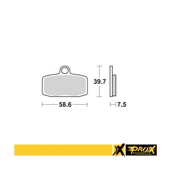ProX Klocki Hamulcowe Przednie KTM85SX '12-20 + Freeride 350 '12-17 (odpowiednik EBC FA612) - BOX 10 szt
