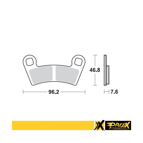 ProX Klocki Hamulcowe Przednie Polaris 450/525 Outlaw '08-11 (odpowiednik EBC FA456) - BOX 10 szt