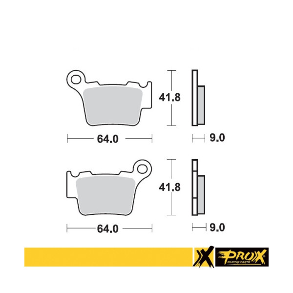 ProX Klocki Hamulcowe Tylne KTM125/150/200/250/300/350/450/525/530 (odpowiednik EBC FA368) - BOX 10 szt