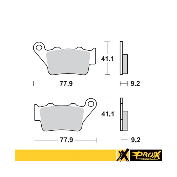 ProX Klocki Hamulcowe Tylne KTM125/200/250 '94-03 (odpowiednik EBC FA208) - BOX 10 szt