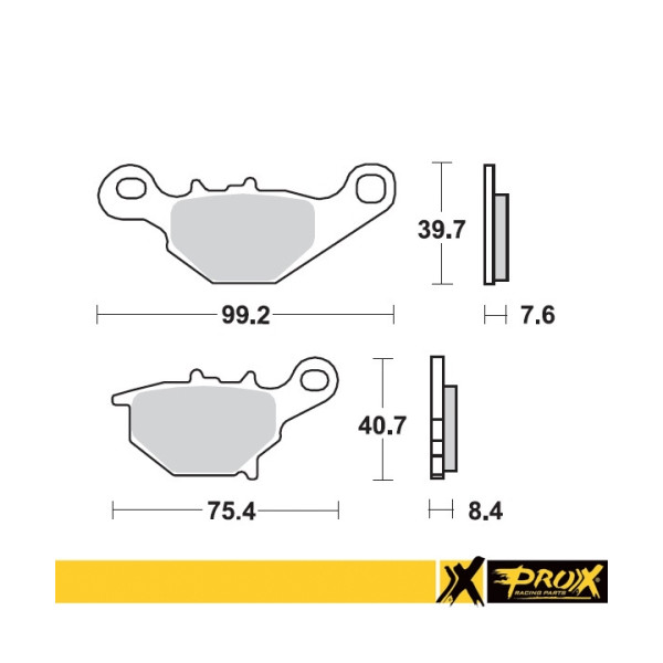 ProX Klocki Hamulcowe Tylne RM85 '05-20 (odpowiednik EBC FA401) - BOX 10 szt