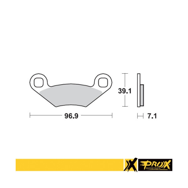 ProX Klocki Hamulcowe Tylne Polaris 450/525 Outlaw '08-11 (odpowiednik EBC FA159) - BOX 10 szt