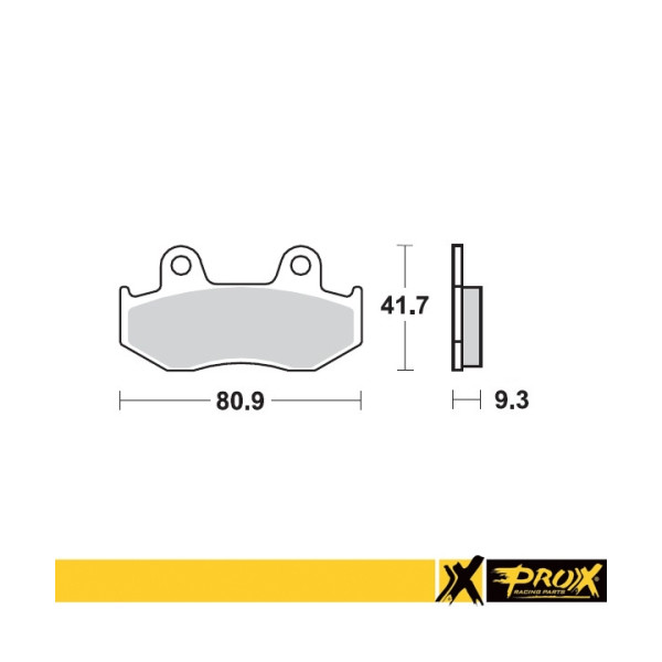 ProX Klocki Hamulcowe Tylne YFZ450 '06-13 + YFZ450R '09-20 (odpowiednik EBC FA323) - BOX 10 szt