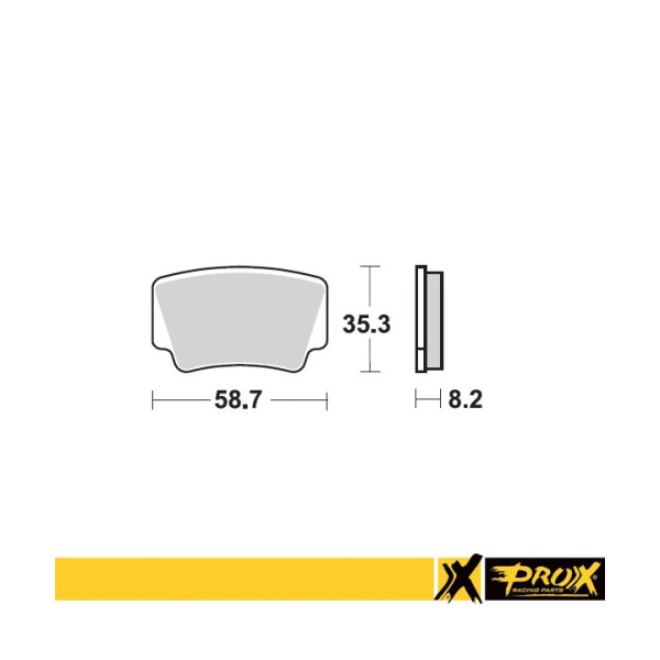 ProX Klocki Hamulcowe Tylne KTM450/505/525SX-XC ATV '08-11 (odpowiednik EBC FA463) - BOX 10 szt