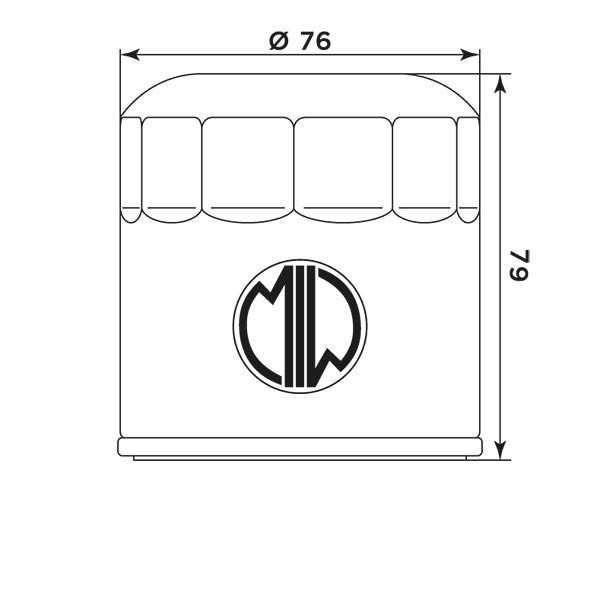 MIW Filtr Oleju B9002