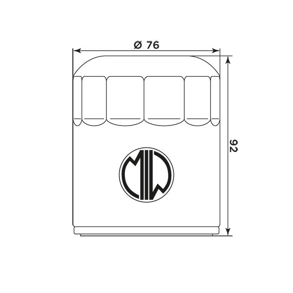 MIW Filtr Oleju BU10002