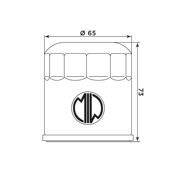 MIW Filtr Oleju BU10003