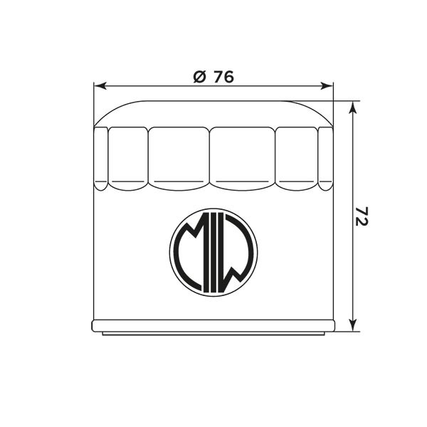 MIW Filtr Oleju D6001