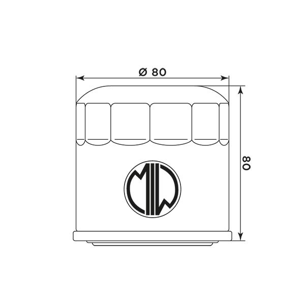 MIW Filtr Oleju H1007
