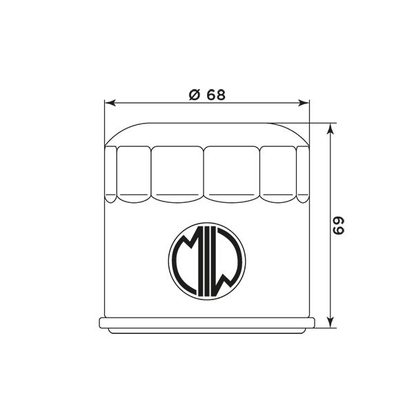 MIW Filtr Oleju HY19002