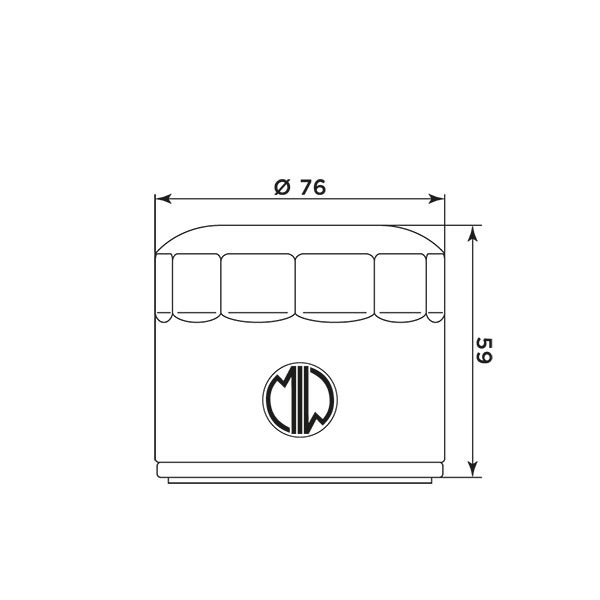 MIW Filtr Oleju MG20002