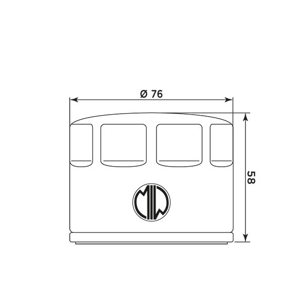 MIW Filtr Oleju P5006