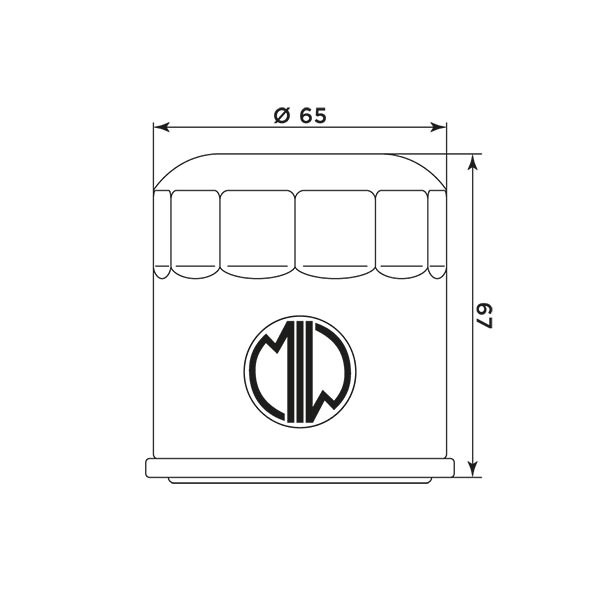 MIW Filtr Oleju PO22002