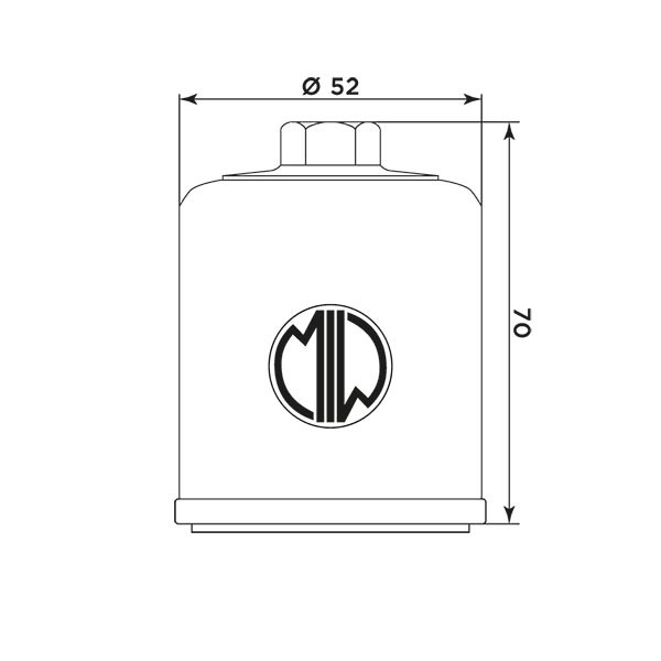 MIW Filtr Oleju PO22003