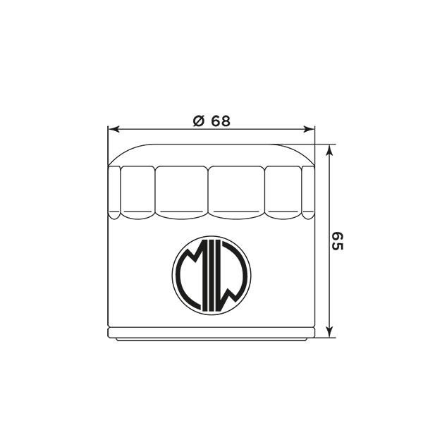 MIW Filtr Oleju T23001