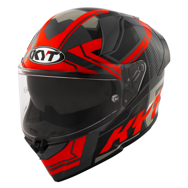 Kask motocyklowy KYT R2R OCTANE CZERWONY E06