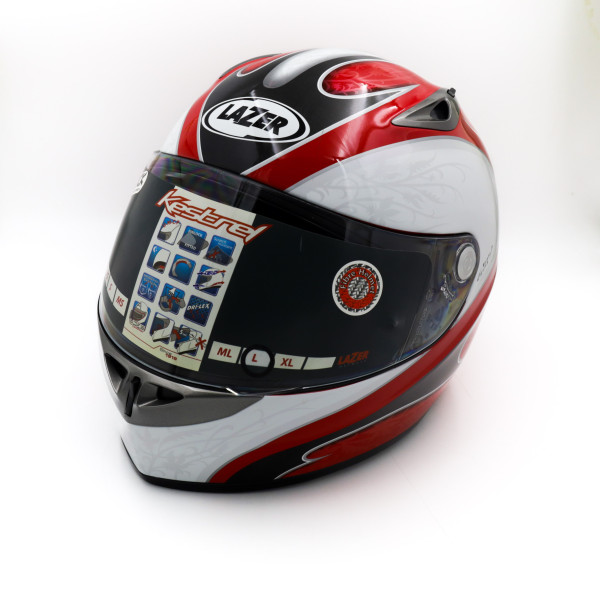 Kask motocyklowy LAZER KESTREL Ivy czerwony/szary