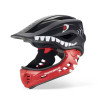 Kask dziecięcy z odpinana szczęką 2w1 ROCKBROS TT-32005 Red Shark czerwony