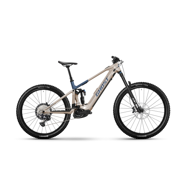 Rower elektryczny Ghost E-RIOT CF PRO coffee ice rose/ink blue - glossy 2025