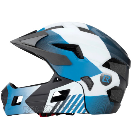 Kask dziecięcy z odpinaną osłoną podbródka FULL FACE off-road Rockbros TS-61