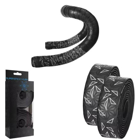 Owijka na kierownicę rowerową EVA Super Sticky Kush czarno-biała