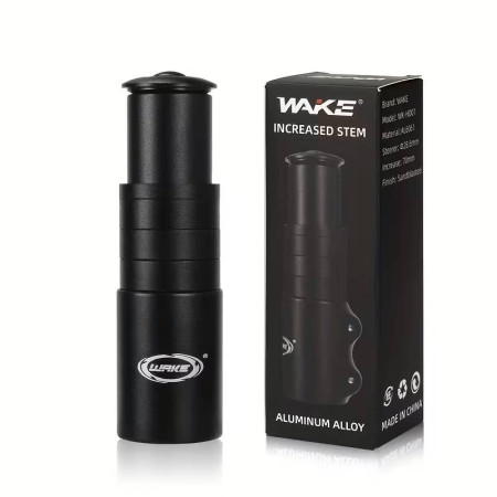 Adapter do podwyższenia kierownicy rowerowej, czarny 150 mm WAKE