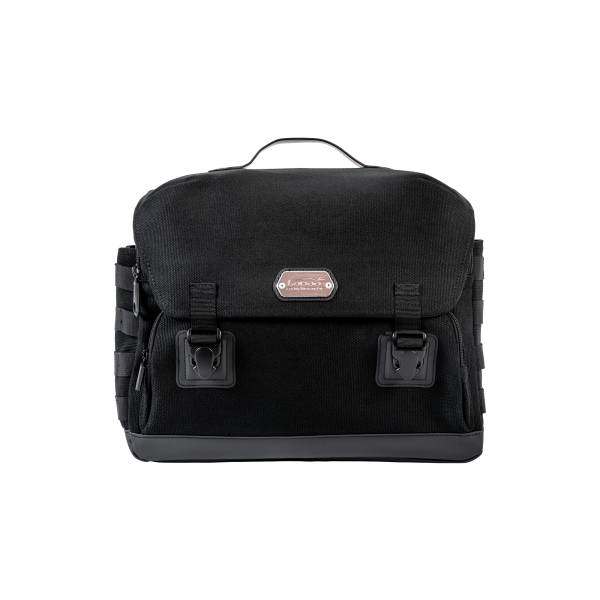 LOBOO Boczna torba Vintage czarna 12L, do montażu z BZJ01BK
