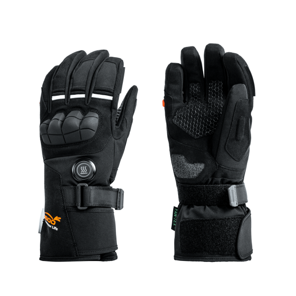 LOBOO Podgrzewane rękawice motocyklowe Czarne rozm. 2XL