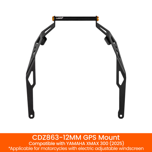 LOBOO Zestaw montażowy GPS YAMAHA XMAX300 (2025), belka 12mm