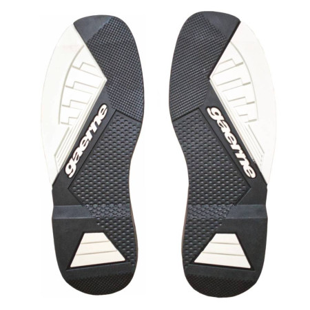 Podeszwy do butów motocyklowych GAERNE SG.12 biało-czarne (1 para)