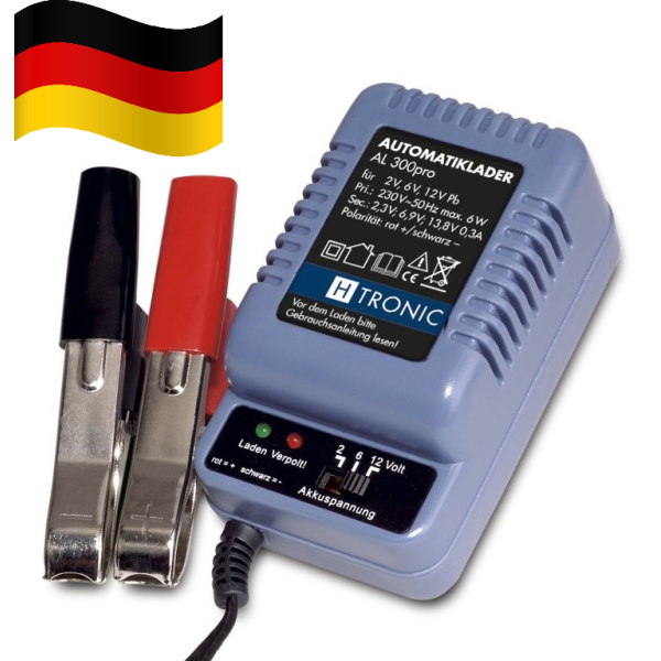 Ładowarka akumulatorowa prostownik H-TRONIC AL 300 pro 2/6/12V auto 0,3A