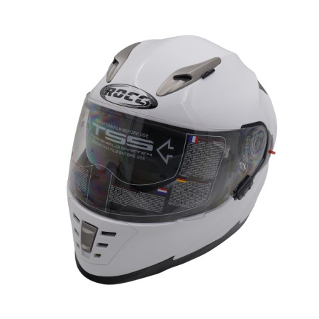 Kask motocyklowy ROCC 480 biały połysk