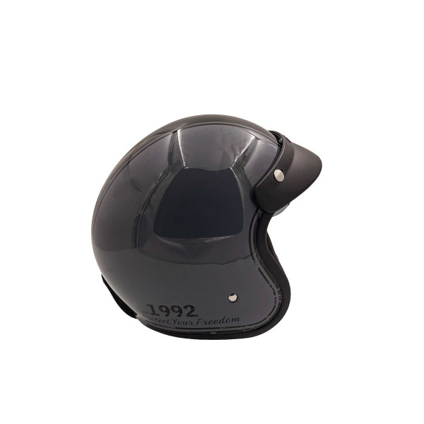 Kask motocyklowy otwarty retro ROXAR CLASSIC '92 szaro-czarny