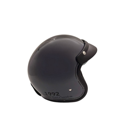 Kask motocyklowy otwarty retro ROXAR CLASSIC '92 szaro-czarny