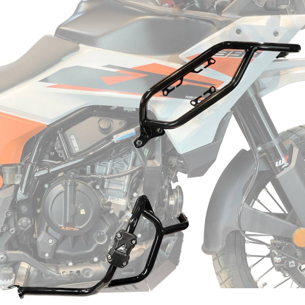 Gmole ochronne zbiornika paliwa do KTM 390 ADVENTURE 2025-26 komplet GLOSS BLACK czarny połysk