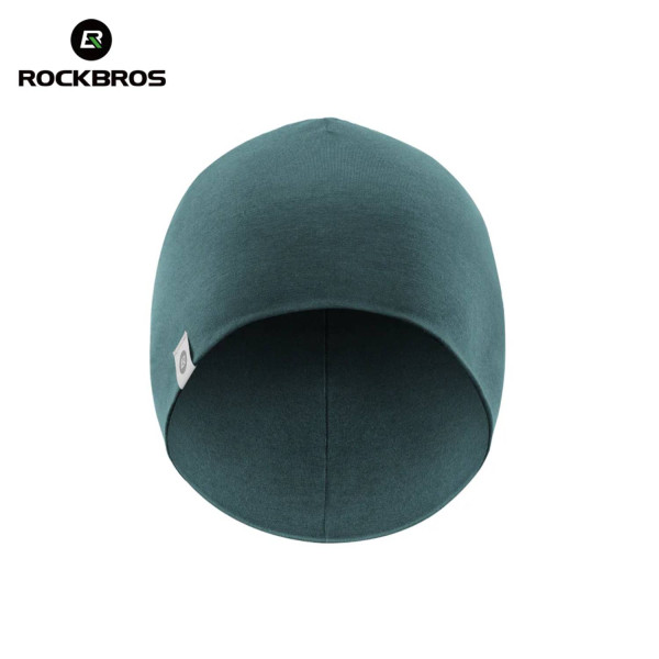 Czapka rowerowa, do biegania, sportowa, pod kask, elastyczna ROCKBROS wełna, Tencel, niebieska 18250005