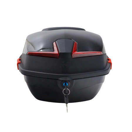 Top case kufer centralny na motocykl 48L pojemny bagażnik z oparciem i odblaskami