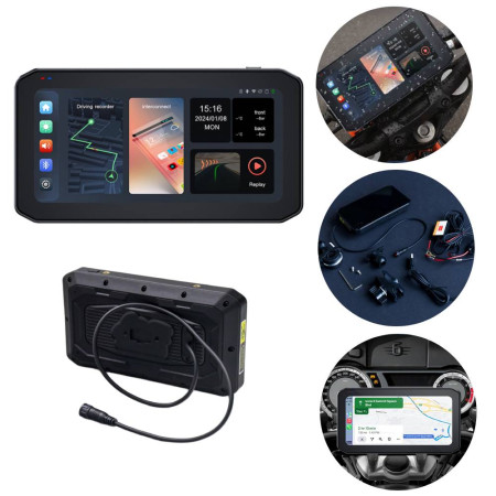 Ekran nawigacyjny do motocykla NAVTICA Nomad, 6,25 cali, CarPlay, Android Auto