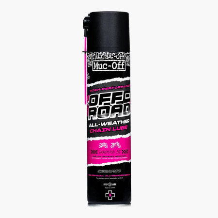 Smar do łańcucha OFFROAD na zmienne warunki pogodowe, baza ceramiczna SPRAY - 400ml MUC-OFF