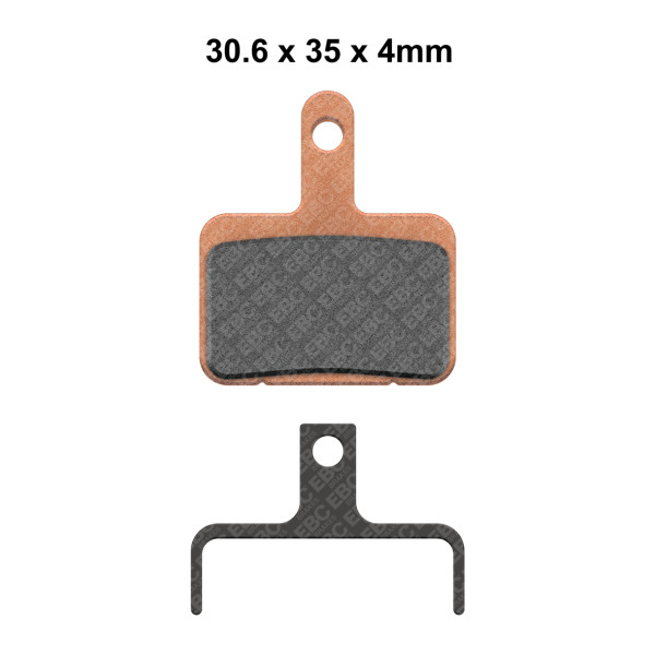 CFA327R - Klocki hamulcowe rowerowe (organiczne wyczynowe) EBC Brakes