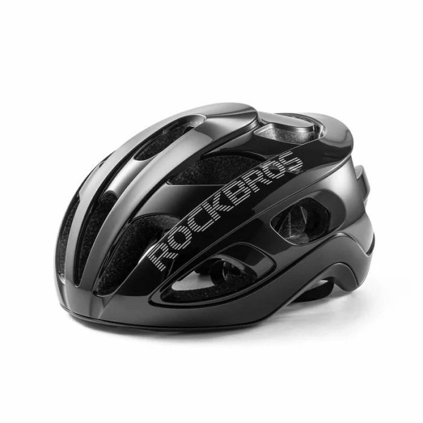 Kask rowerowy dla dorosłych (58-62 cm) czarny lśniący, połysk ionic+ ROCKBROS 100049001