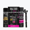 Zestaw do czyszczenia i smarowania łańcucha motocyklowego OFF-ROAD CHAIN CARE KIT - 2x spray + szczotka MUC-OFF