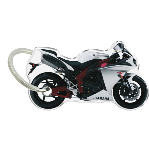 ONEDESIGN Dwustronny wypukły brelok na klucze Yamaha R1